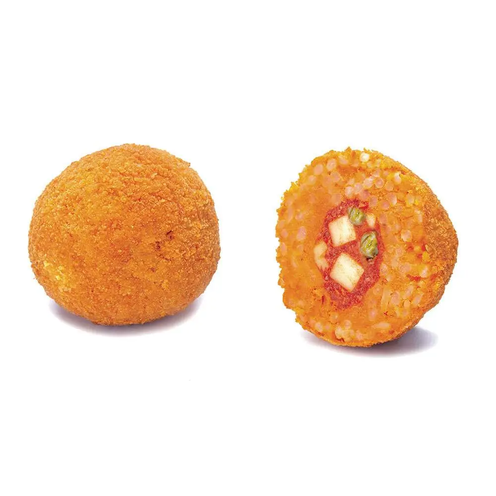 ARANCINI DI RISO AL SUGO  CON PISELLI/RAGU'/MOZZ 125G (  A0316 )